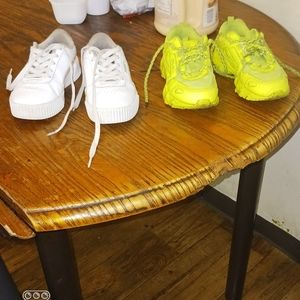 Two pair of Lil girl shoes